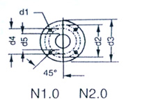2BV真空泵法蘭尺寸圖2